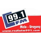 logo 99.1 FM Melo